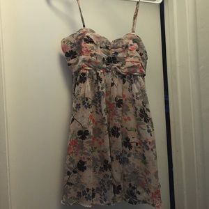 Pink floral dress