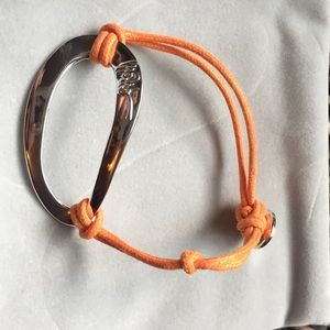 Ippolita sterling silver and orange cord bracelet