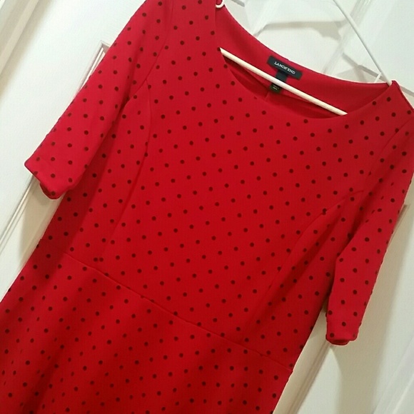 Lands' End Red Dress