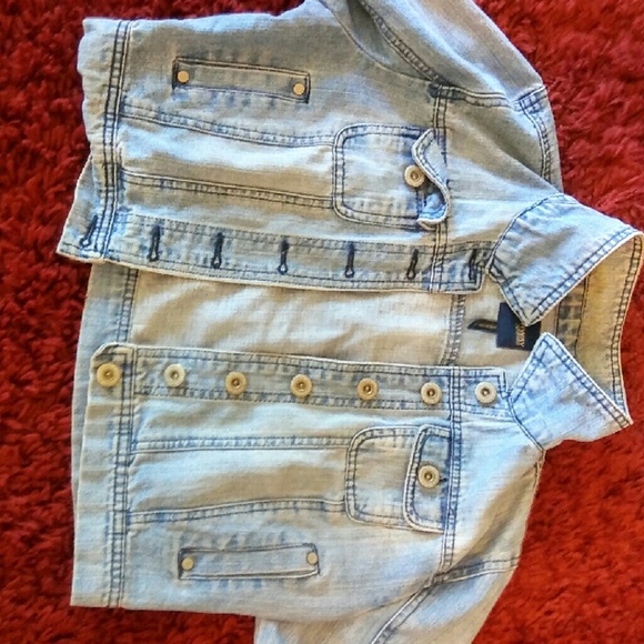 Long Sleeved Midi Jean Jacket