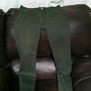 Hunter Green Skinny Jeans