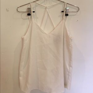 White asos strappy back going out top