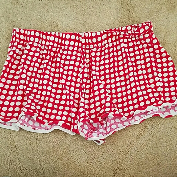 Red polka dot pj shorts