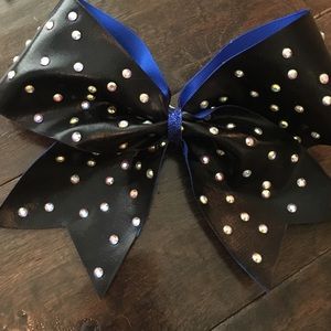 Black Rhinestone Bow