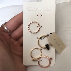 Set of four Aeropostale rings