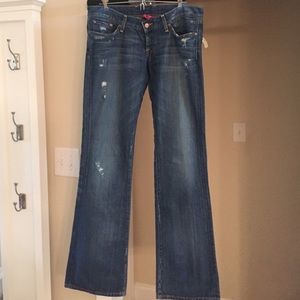 Distressed Lucky Bran jeans