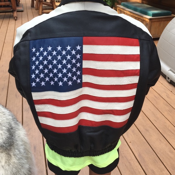 Leather jacket child's large