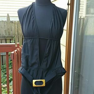 J.Lo Jennifer Lopez Women's Swimsuit Monokini Blac