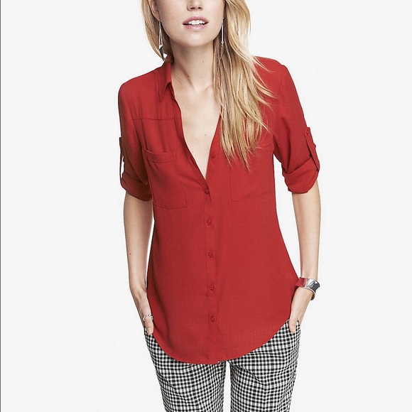 SOLD || NWT Express Portofino Shirt - Picture 3 of 4