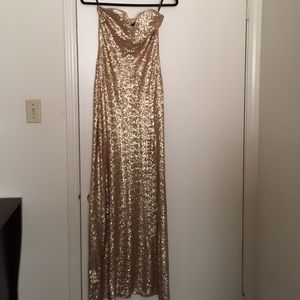Gold Sequin Dress