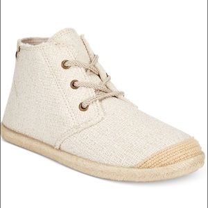 Roxy- Women's White Flamenco Woven Sneakers