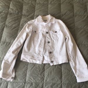 White Jean Jacket from Saks
