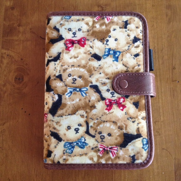 Fabric Teddy Bear Personal Planner