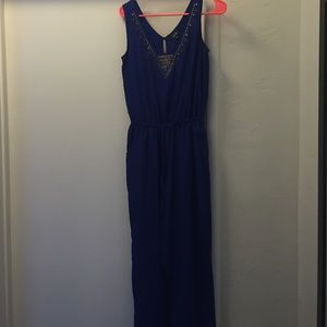Blue jumpsuit
