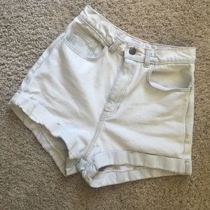 High-Waist Cut Off Jean Shorts