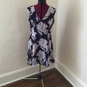 French Connection floral silk dress