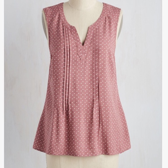 ModCloth Tops - NWOT ModCloth Learning Latin Top in Dusty Rose