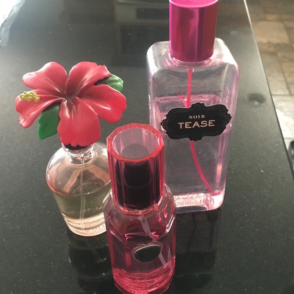 Hollister, VS Bombshell, and Noir Tease Perfume