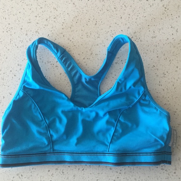 Maia bright blue sports bra