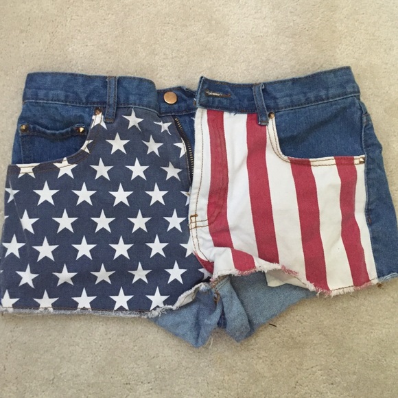 American flag shorts