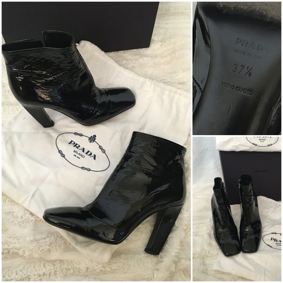 Prada Black Booties