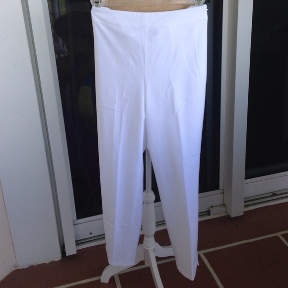 SOLD 2 pairs - White Talbots size 8 P straight leg