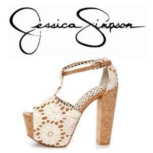 Jessica Simpson Dany 4 Macrame Platforms
