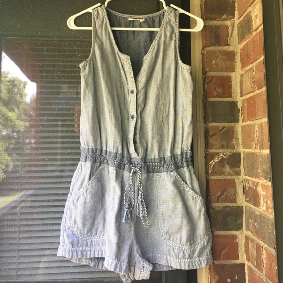 Chelsea &Violet Chambray Romper small