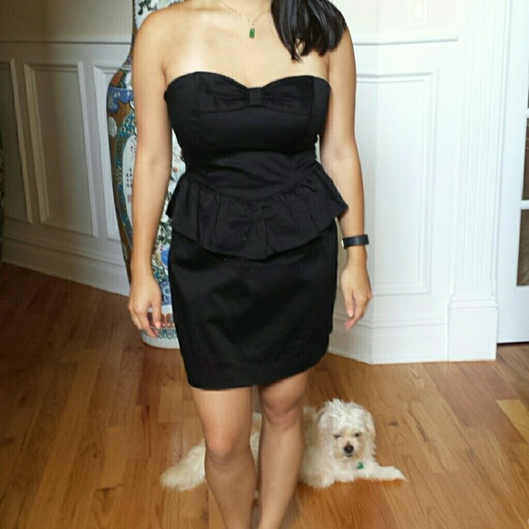 *sale* NWOT Black Peplum Dress