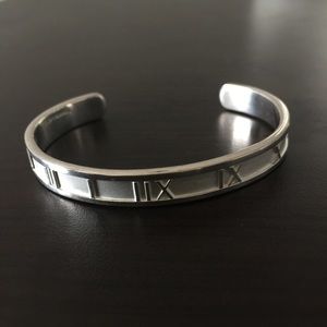 Tiffany&co Atlas Numeral Bracelet Bangle Small