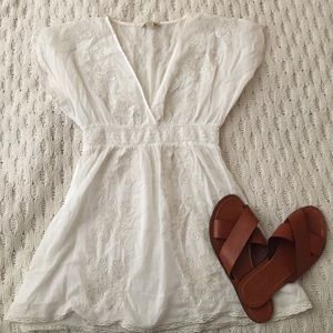 Forever 21 white empire waist blouse