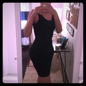 Black tight dress