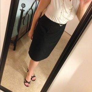 Lined Black Skirt -- Excellent Condition!