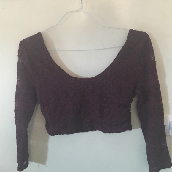 Maroon Urban Outfitters crop top