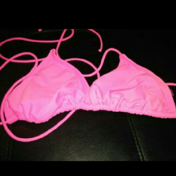 Pink swimsuit top
