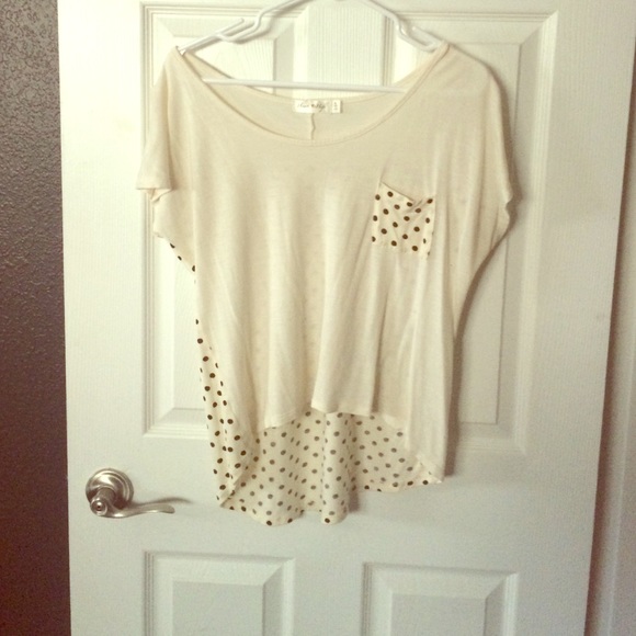 Heart hips Tops - High low polka dot top