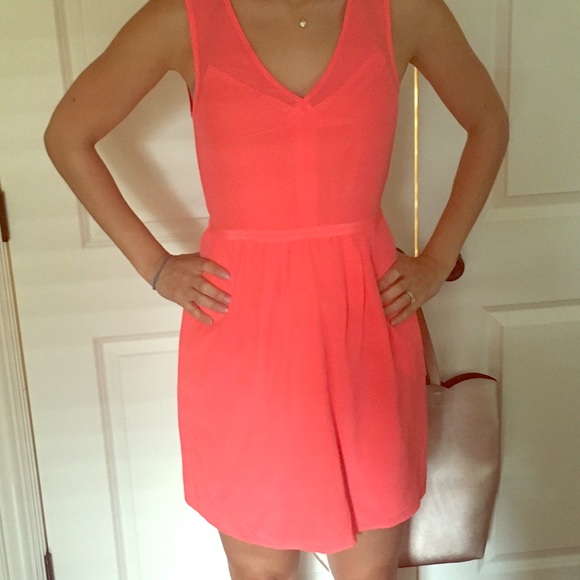 Coral/peach🍑🍑🍑 Madewell dress!
