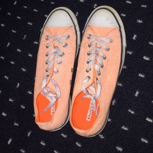 Bright orange Converse
