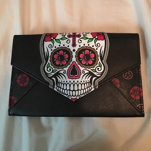 Sugar skull wallet