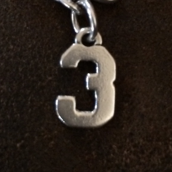 James Avery "3" charm.