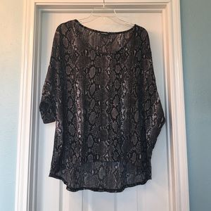 Express Blouse bat wing Large NWOT