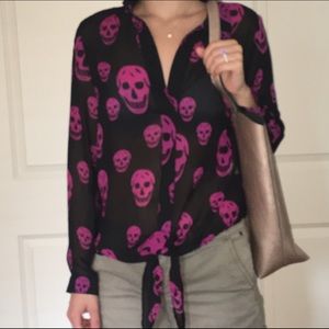 Black and magenta skull print too!
