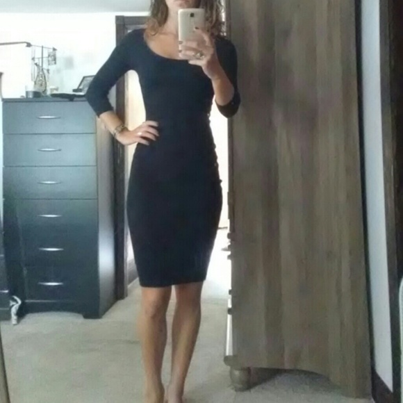 Black ribbed sweater dress size S