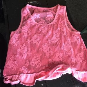 See through crop top