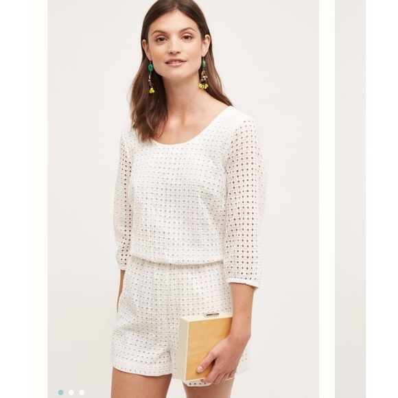 Anthropologie Other - Anthropologie Usoa Eyelet Romper