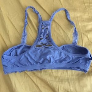 Crotchet back blue bralette