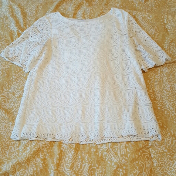 White lace top