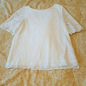 White lace top