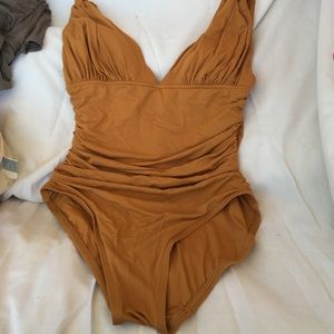One piece rust color swimsuit