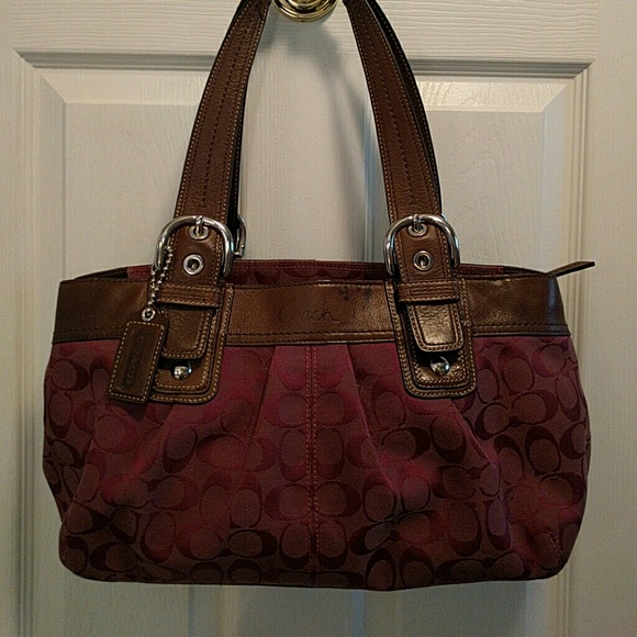 Purple COACH handbag